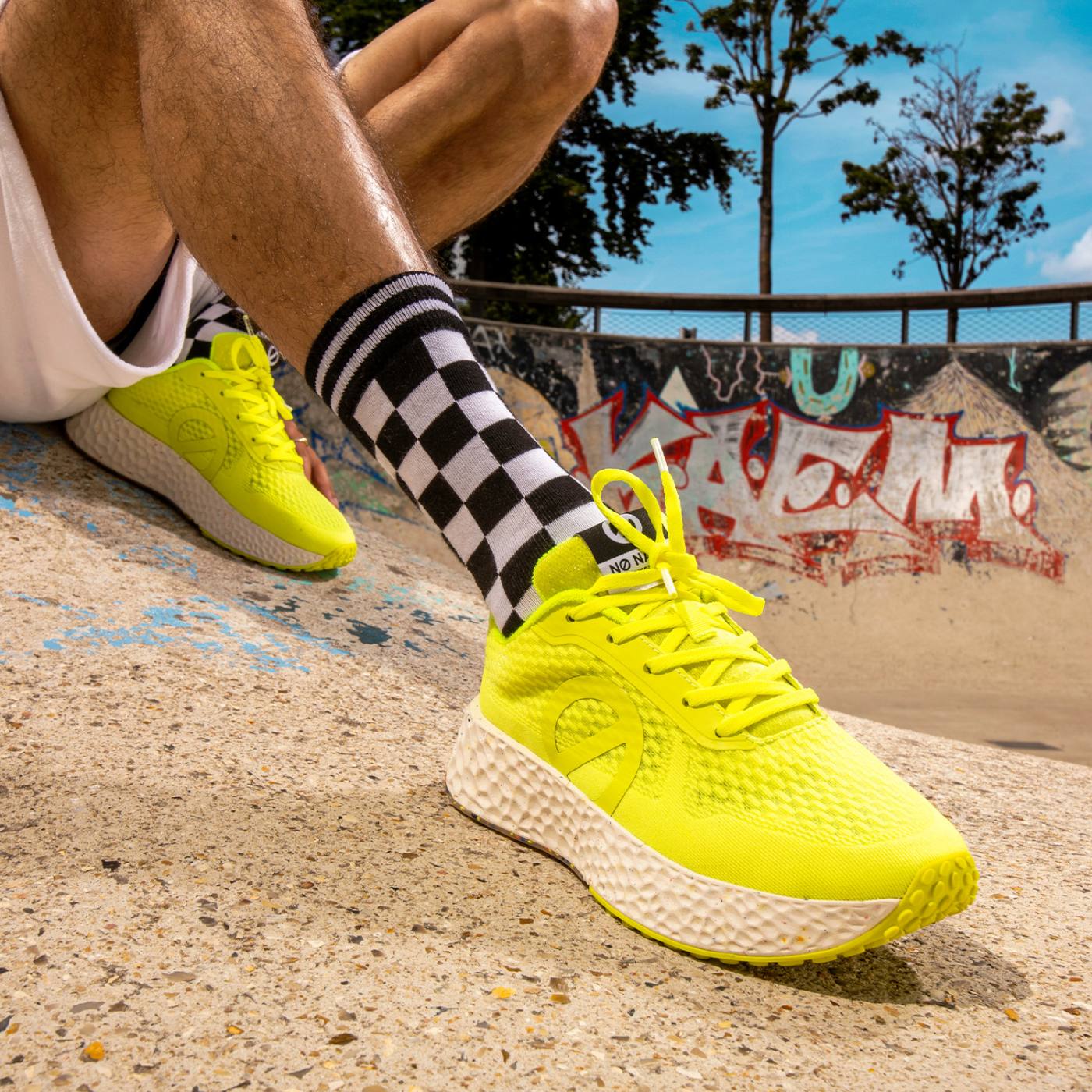 CARTER FLY M - MESH RECYCLED - FLUO YELLOW